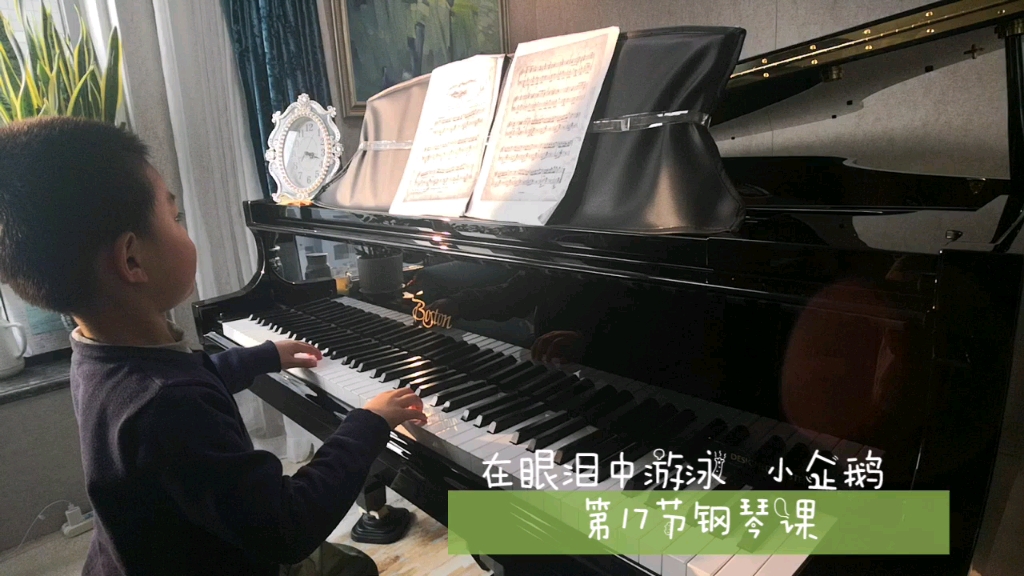 在眼泪中游泳,小企鹅,琴龄4个半月