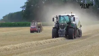 Download Video: 秸秆打包 | Fendt Vario 828+Claas Quadrant 3300 RC 打包机