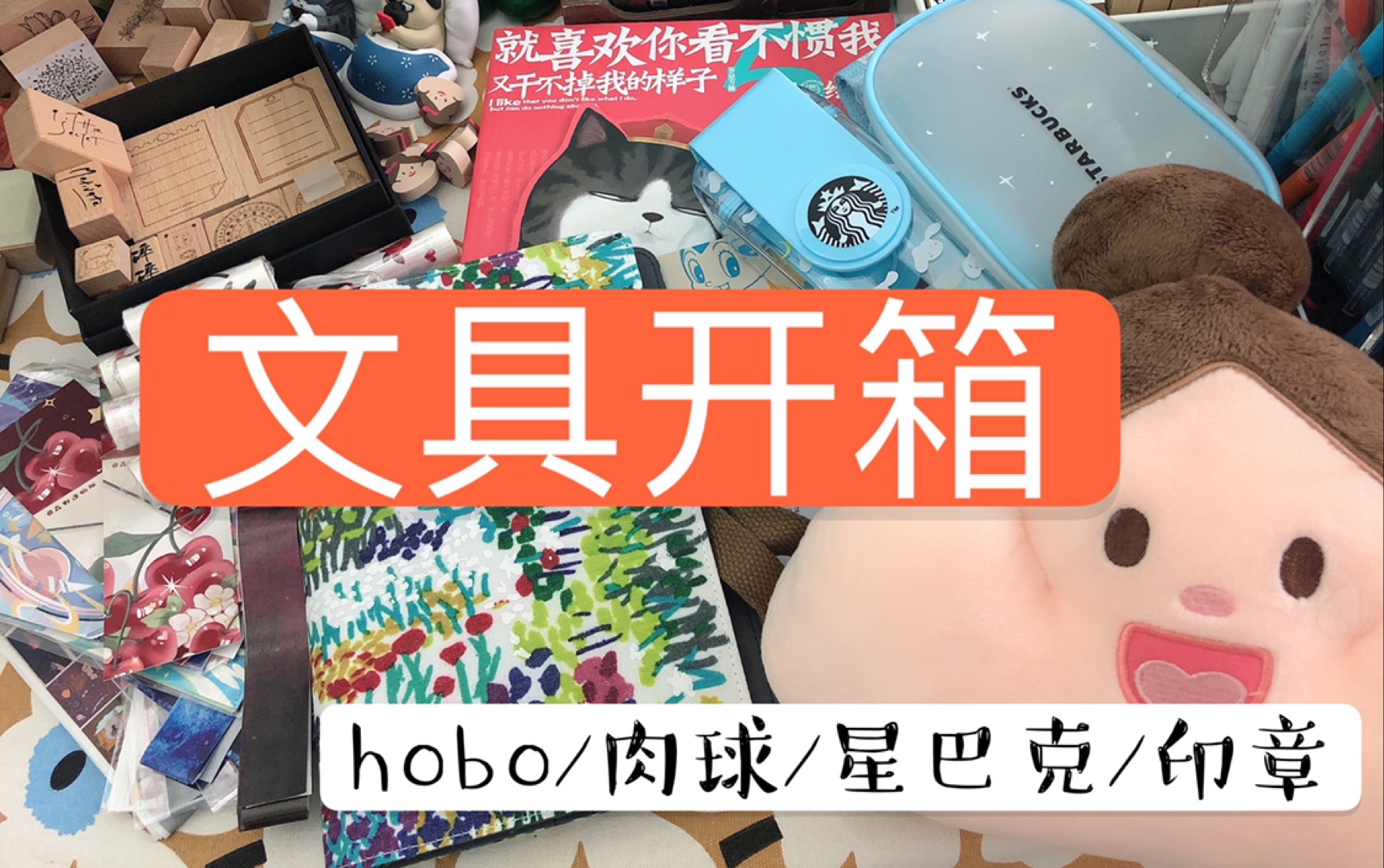 【老丹ⷦ–‡具开箱】手帐文具分享/hobo/肉球/星巴克/印章9.9哔哩哔哩bilibili