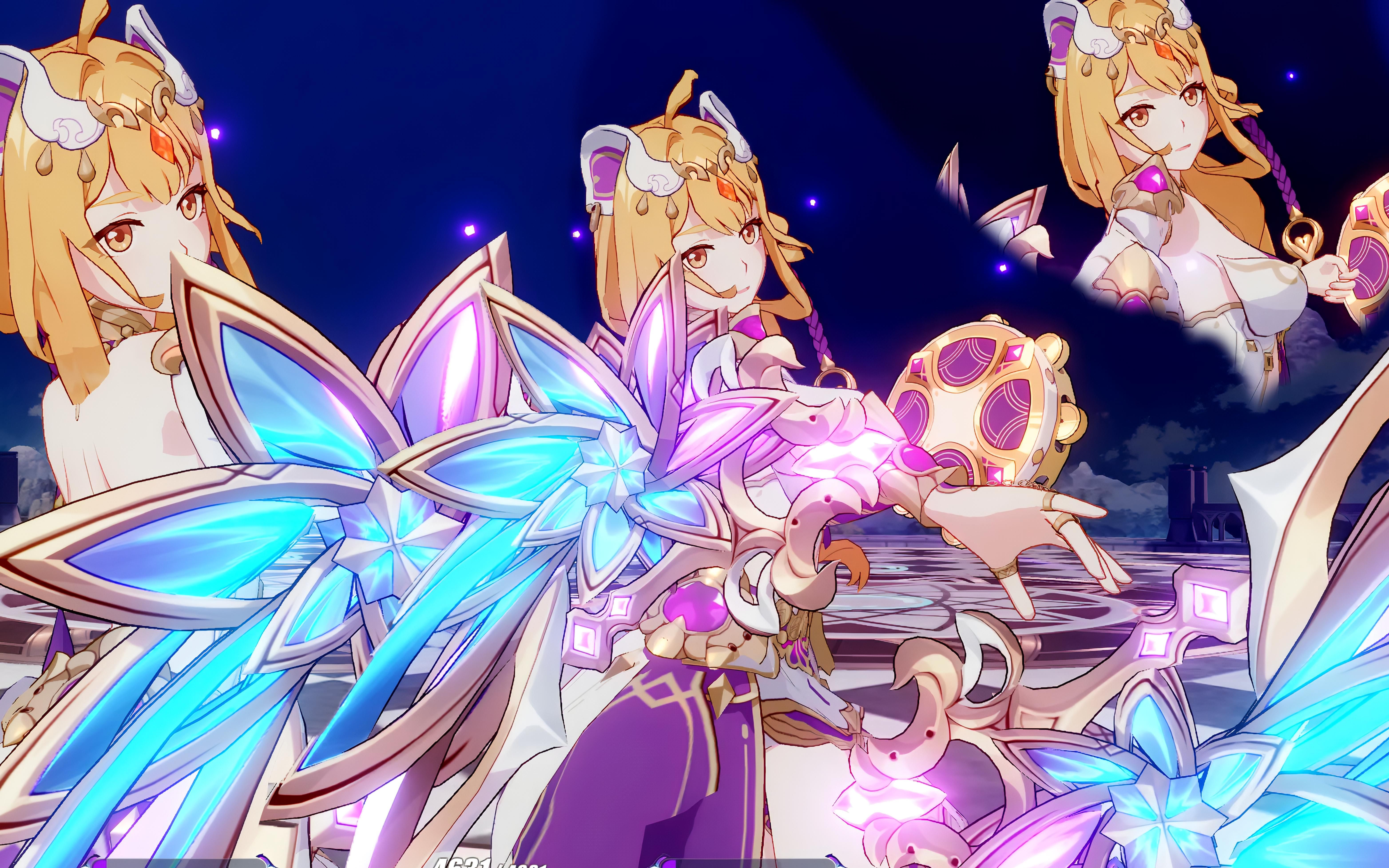 崩坏3!测试服v2~苏莎娜两种不同的大招背景音乐,就很须弥风~