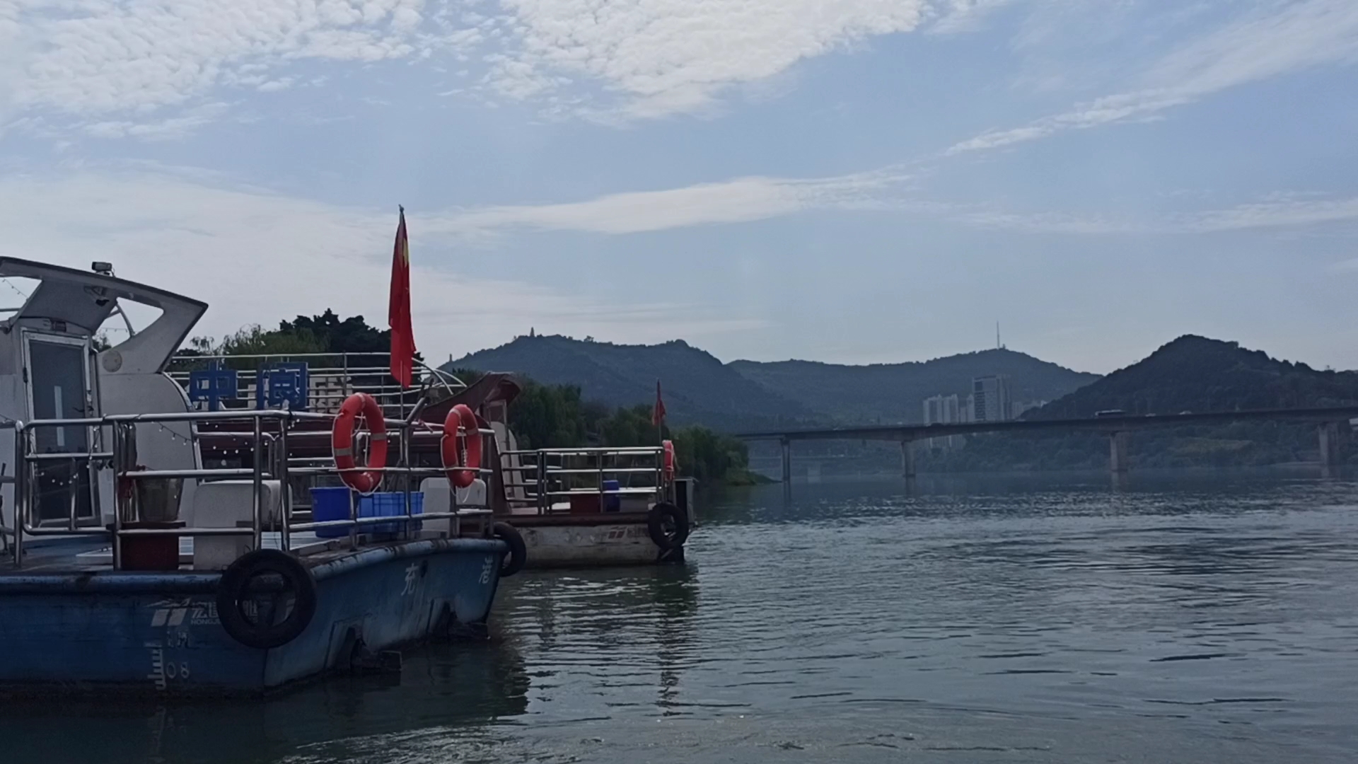 四川阆中古城 游船正式启程