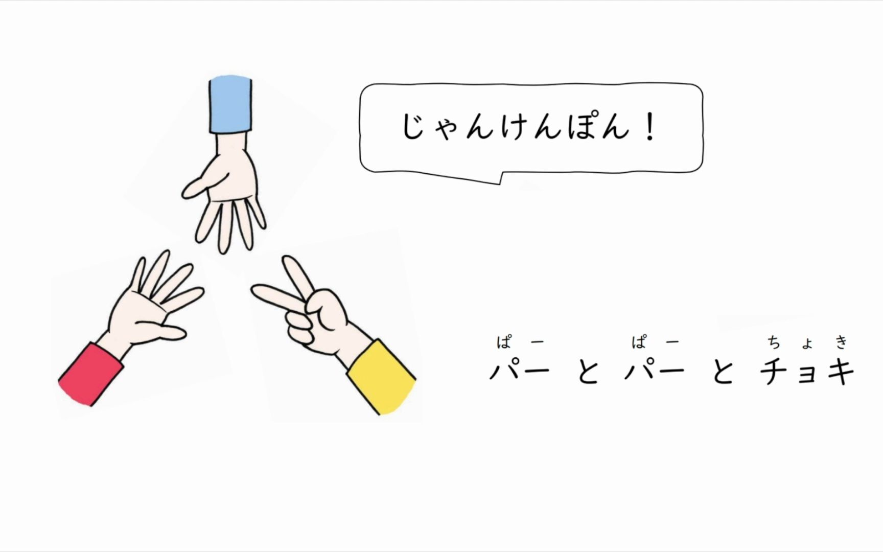 看漫画学日语 | 日本人怎么玩剪刀石头布(日语入门-初级)