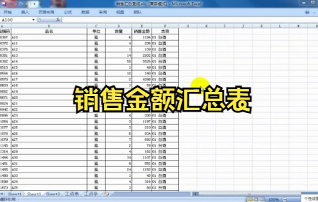 【Excel技巧】今天教你用Excel制作销售金额汇总表哔哩哔哩bilibili