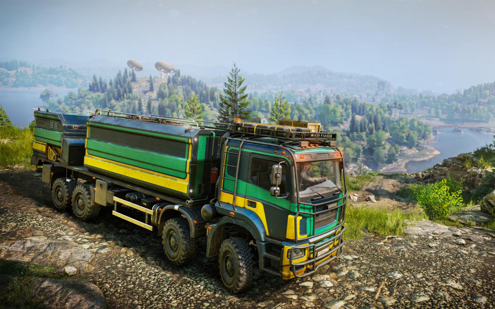 刚刚新出的重型卡车 亚速67096原子 雪地奔驰 68 电线维护