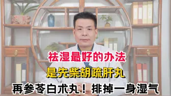 Tải video: 祛湿最好的办法，是先柴胡疏肝丸，再参苓白术丸！排掉一身湿气