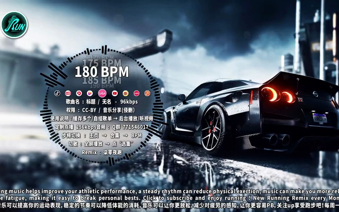 [图]180 #153｜Nfs8 · Riders On The Storm｜踩点跑步音乐｜柒零夜跑