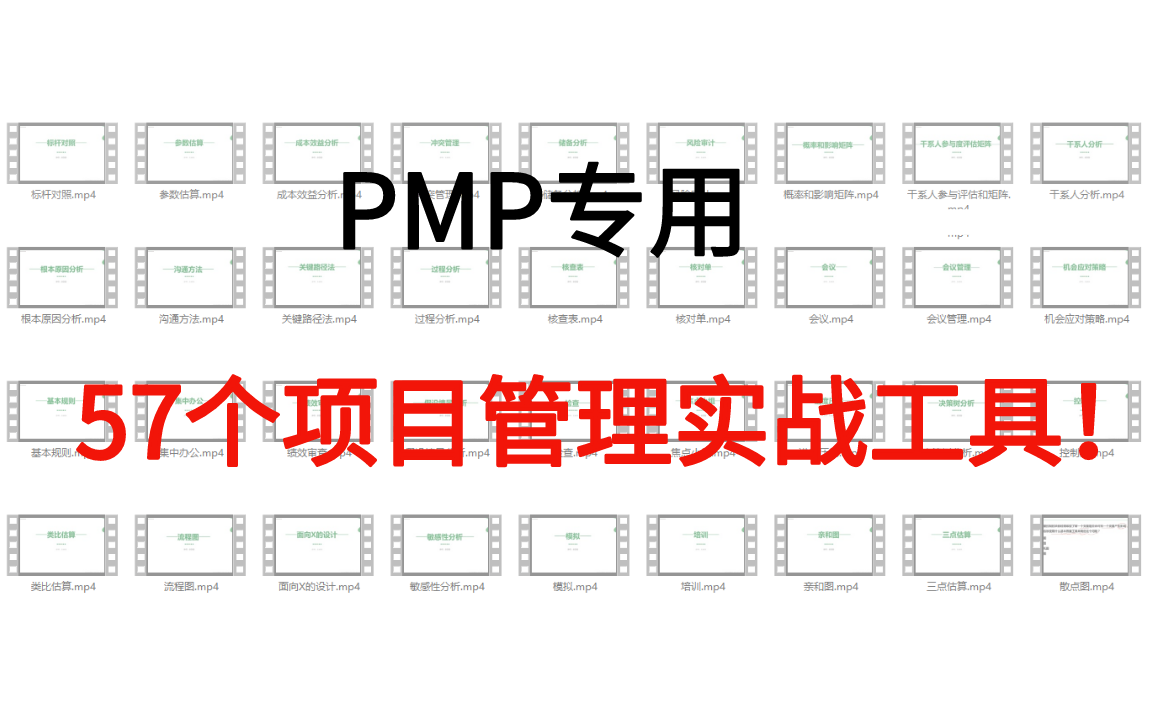 [图]【PMP专用】57个项目管理实战工具！