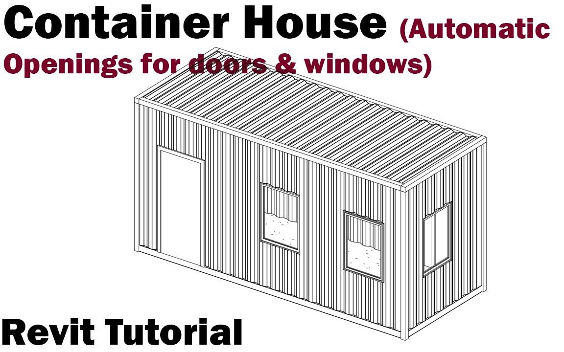 如何用Revit制作集装箱房哔哩哔哩bilibili