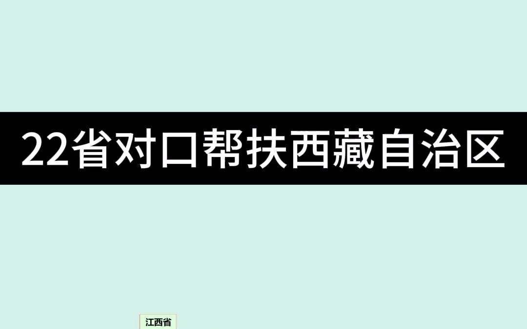 22省对口帮扶西藏自治区哔哩哔哩bilibili