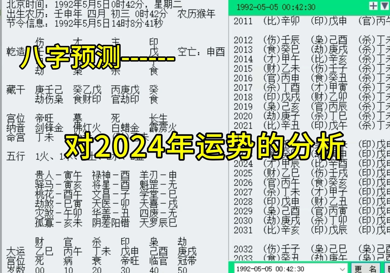 2024年流年运势分析哔哩哔哩bilibili