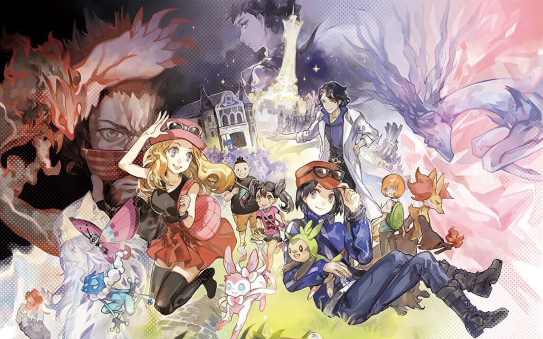 宝可梦xy莎莉娜卡鲁穆同人图合集