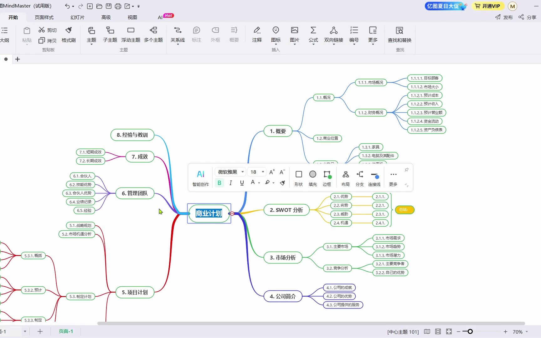 [图]Mindmaster脑图软件的基本操作