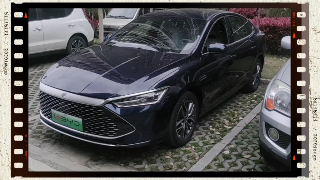 比亚迪秦plusdmi墨玉蓝提车一个星期,聊下油耗,提车价,保险等