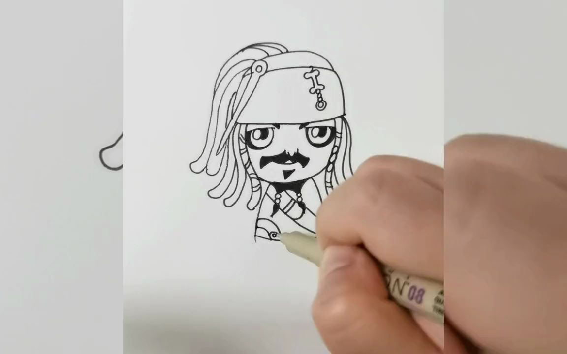 约翰尼·德普 《加勒比海盗》q版杰克船长