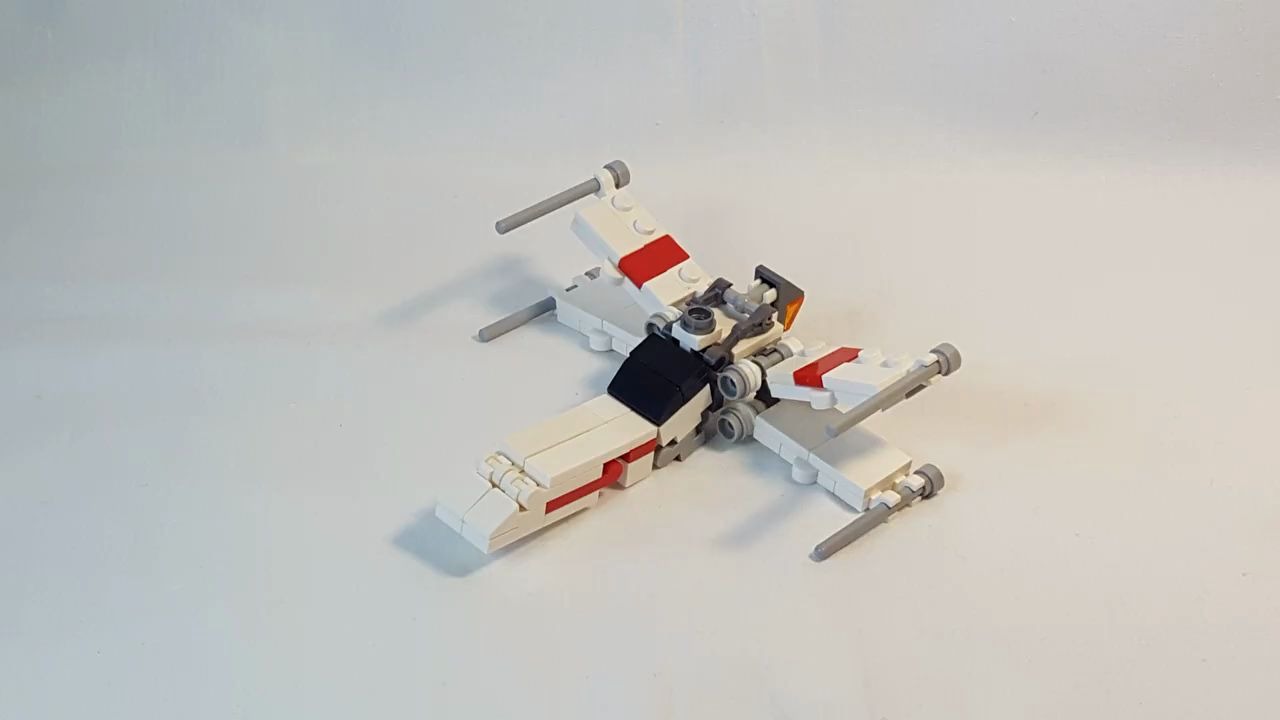 乐高moc教程 星球大战 变形金刚 x翼战机 机甲 拼搭指南