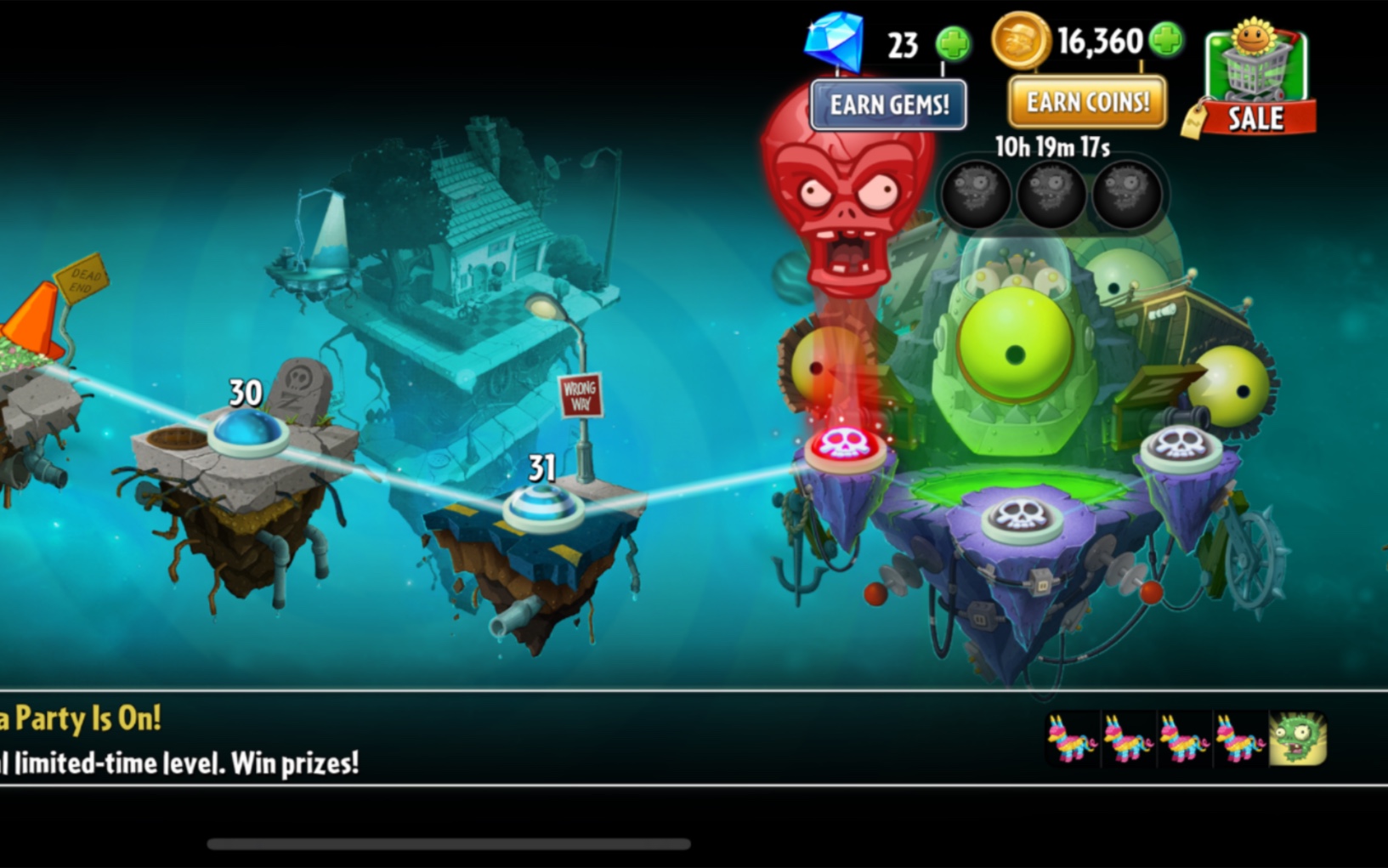 【pvz2】不丢车,现代年华(摩登世界)十大僵尸博士战斗合集,植物等级不