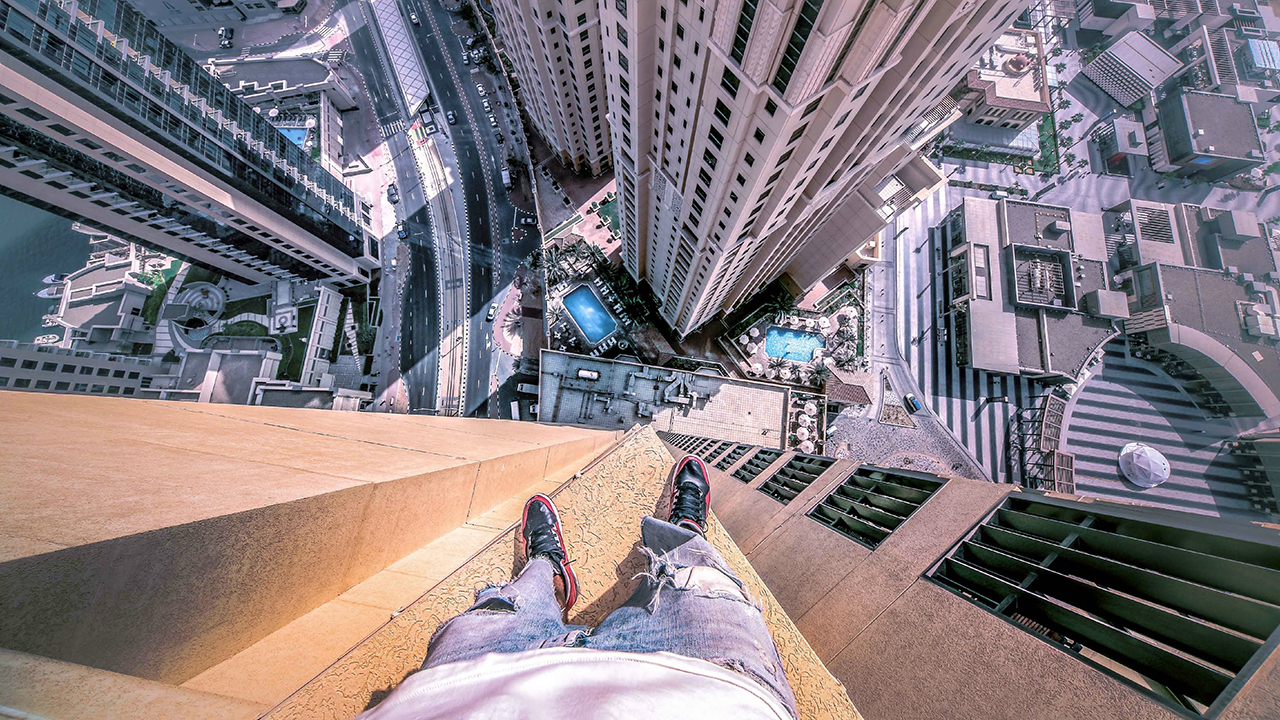 极限运动高楼图片