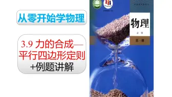 2019人教版物理必修一 第三章：3.9力的合成（平行四边形定则）+例题讲解