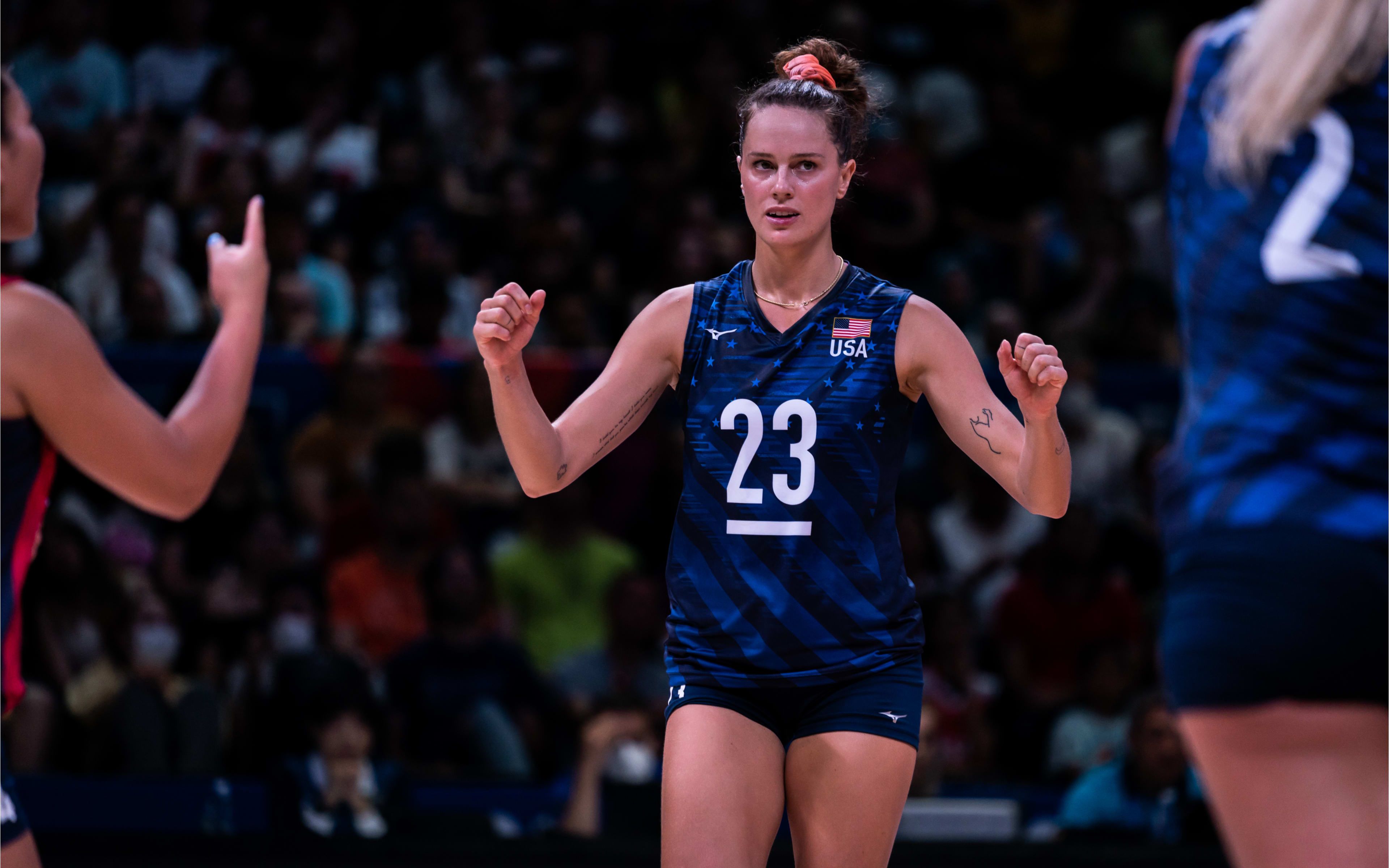 布耶利卡,洛佐,罗宾逊对攻亮点,八强塞尔维亚女排对阵美国女排