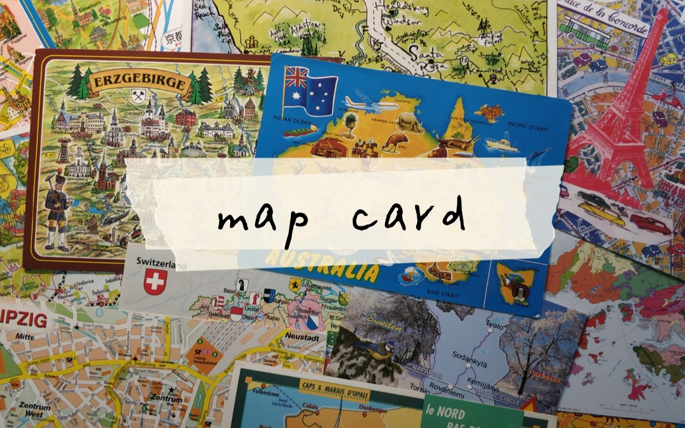 [图]Postcard Collection | map card 地图片