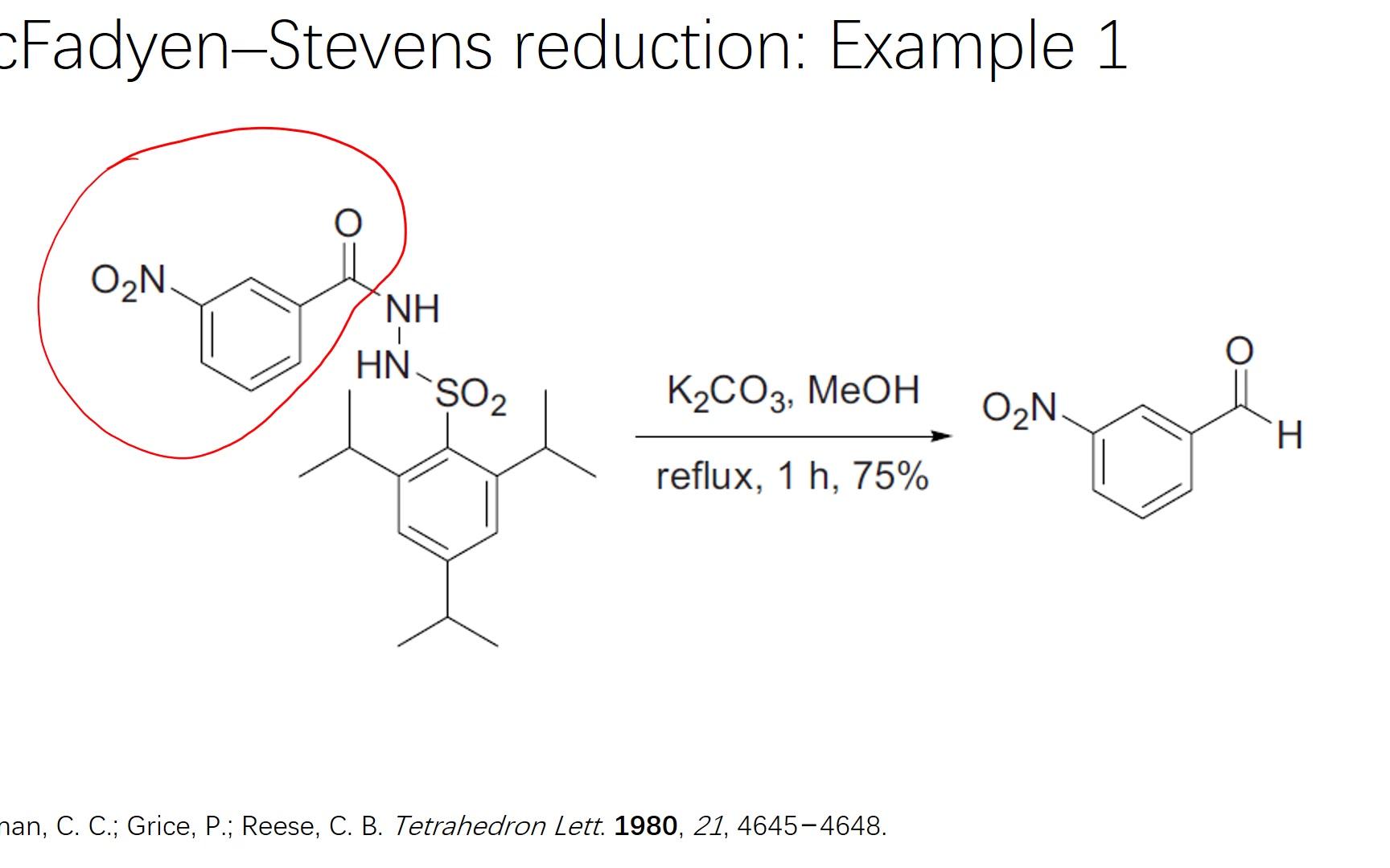 有机人名反应(158):McFadyen–Stevens reduction哔哩哔哩bilibili