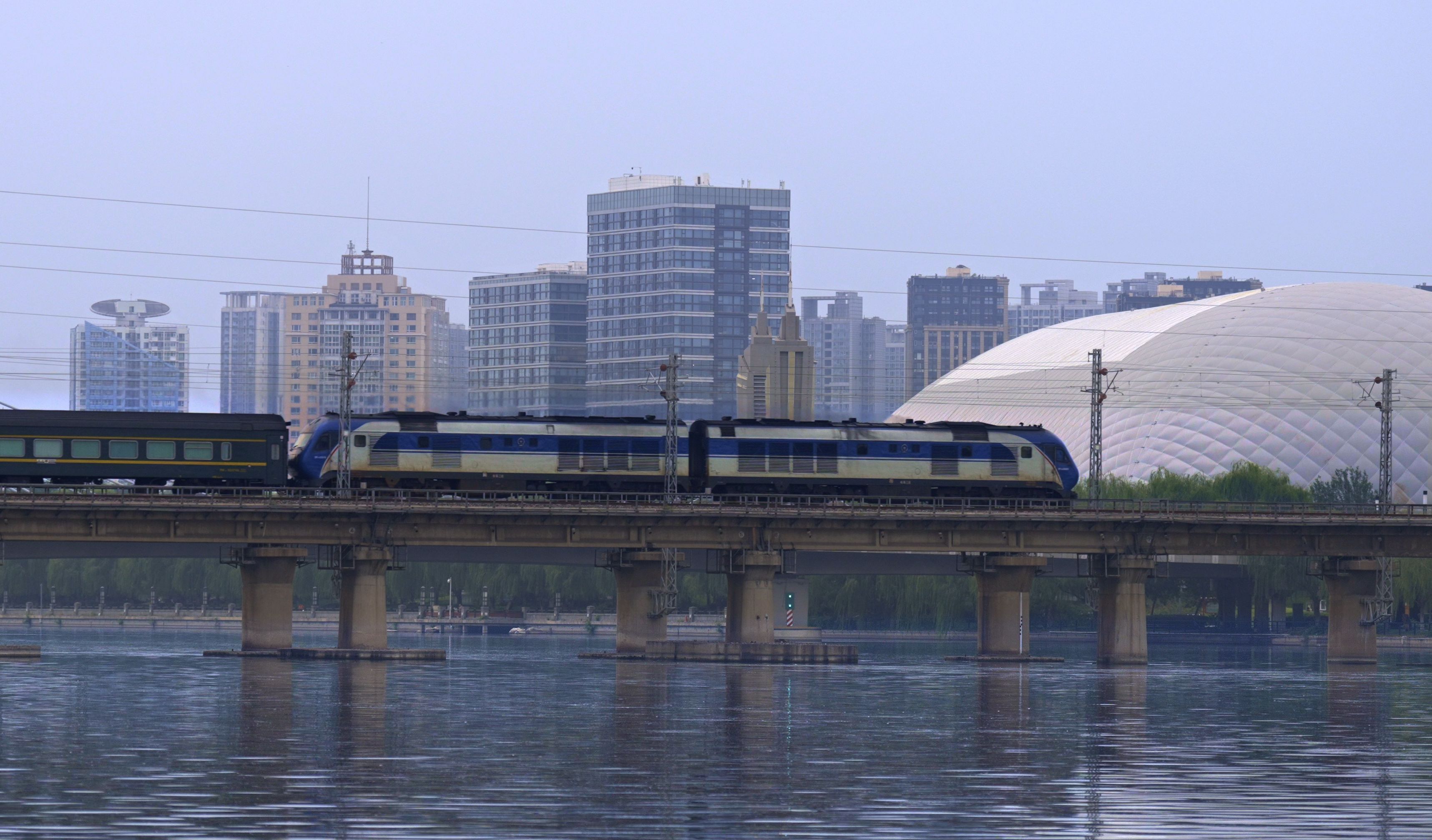 df11g bsp25t z83次通过京哈线北运河桥