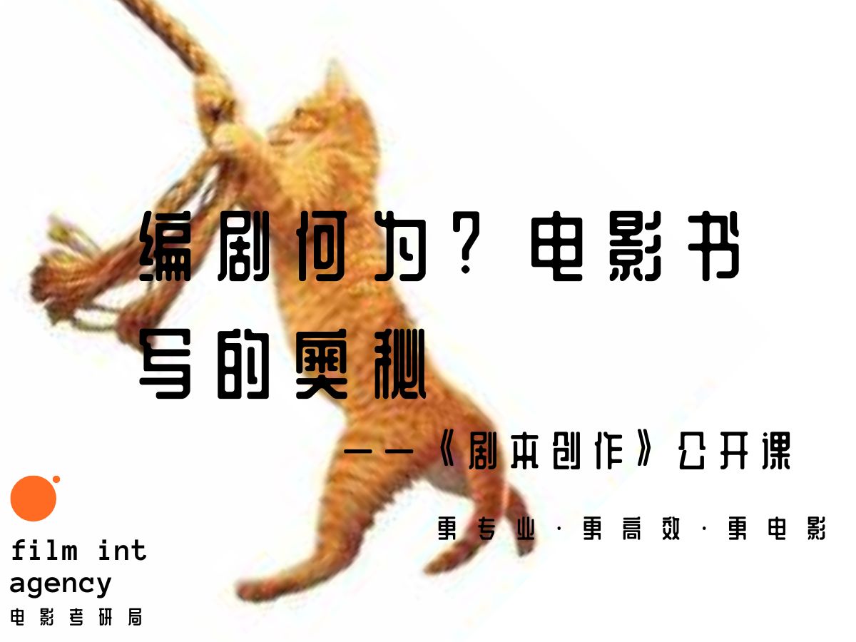 [图]救猫咪？编剧何为？电影书写的奥秘——【电影考研局】《剧本写作》part 4 复习思路