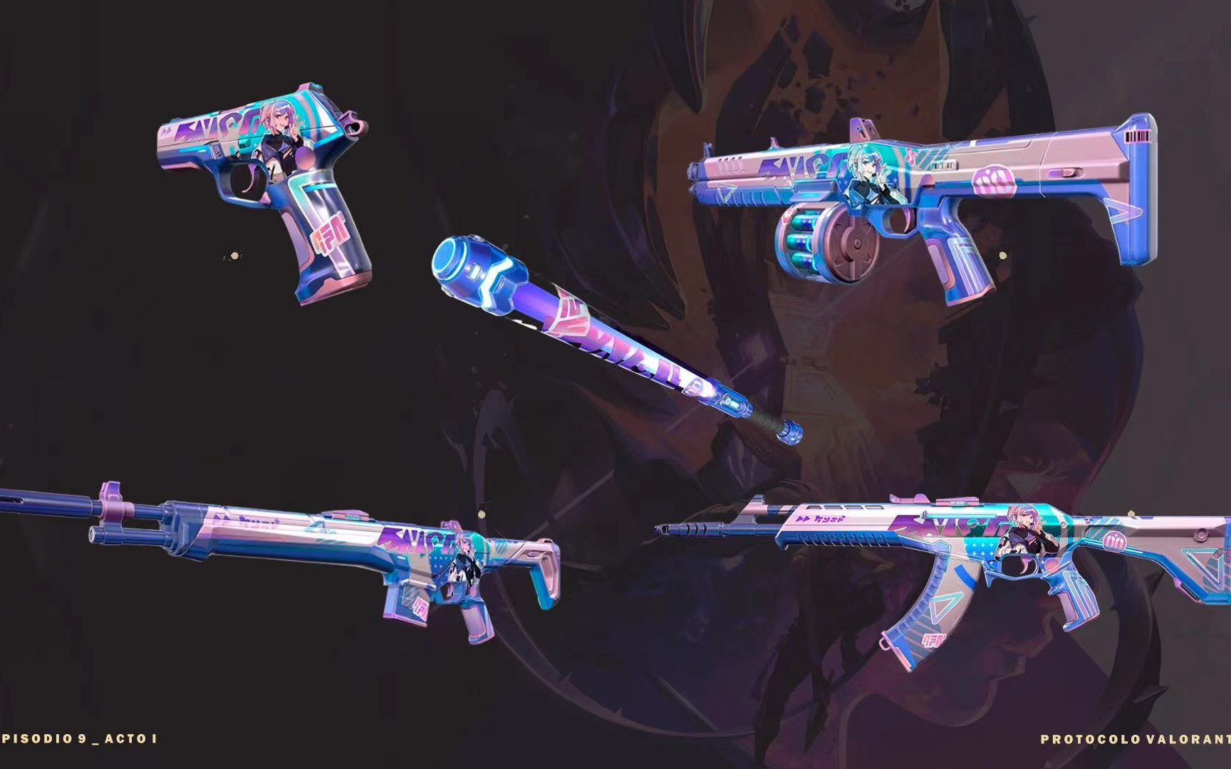 【无畏契约】闪耀之星/偶像星梦/idol 系列所有皮肤炫彩实机演示鉴赏