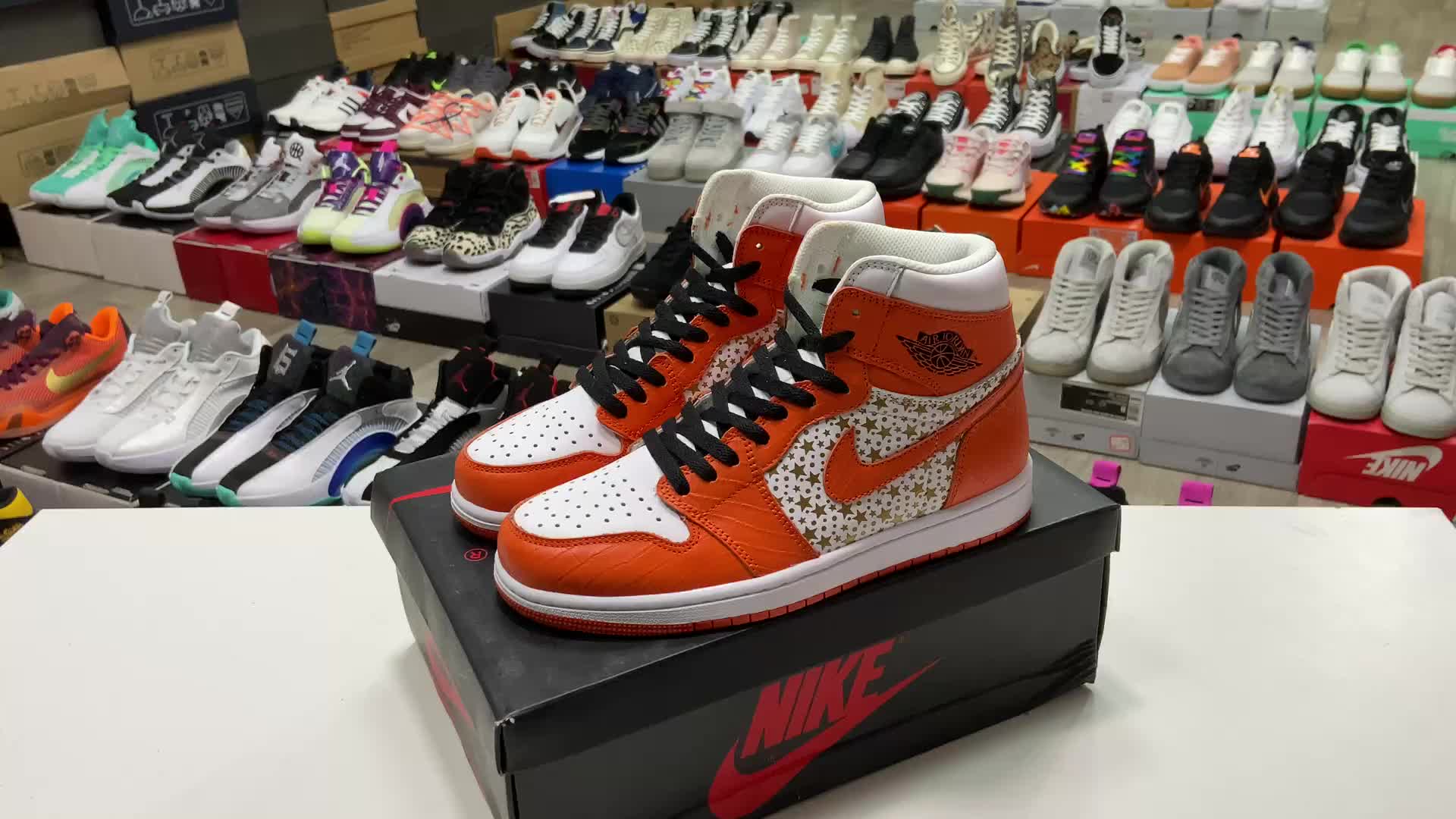 乔supremexairjordanretrowzaj1金色星星aj1代经典古经典高帮百搭文