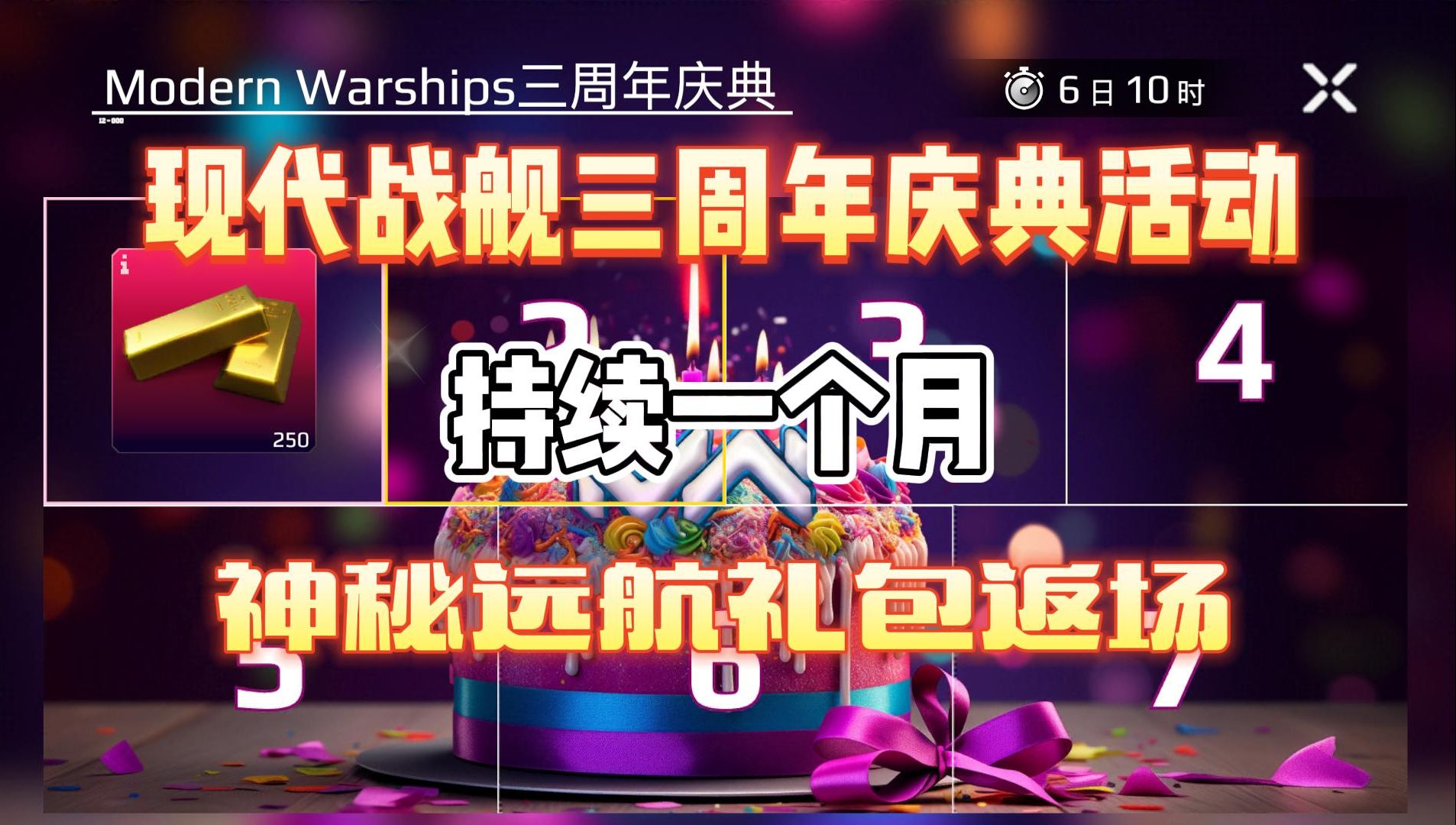 【傻全】持续一整月的周年活动&神秘远航礼包返场