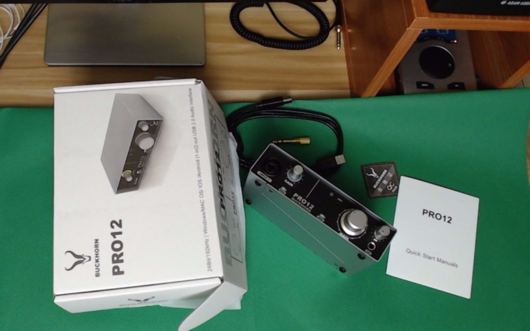 跳羚声卡开箱视频buckhorn pro12直播k歌专业入门级声卡推荐