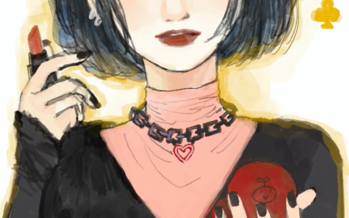 procreate|清纯少女,但是烟熏妆