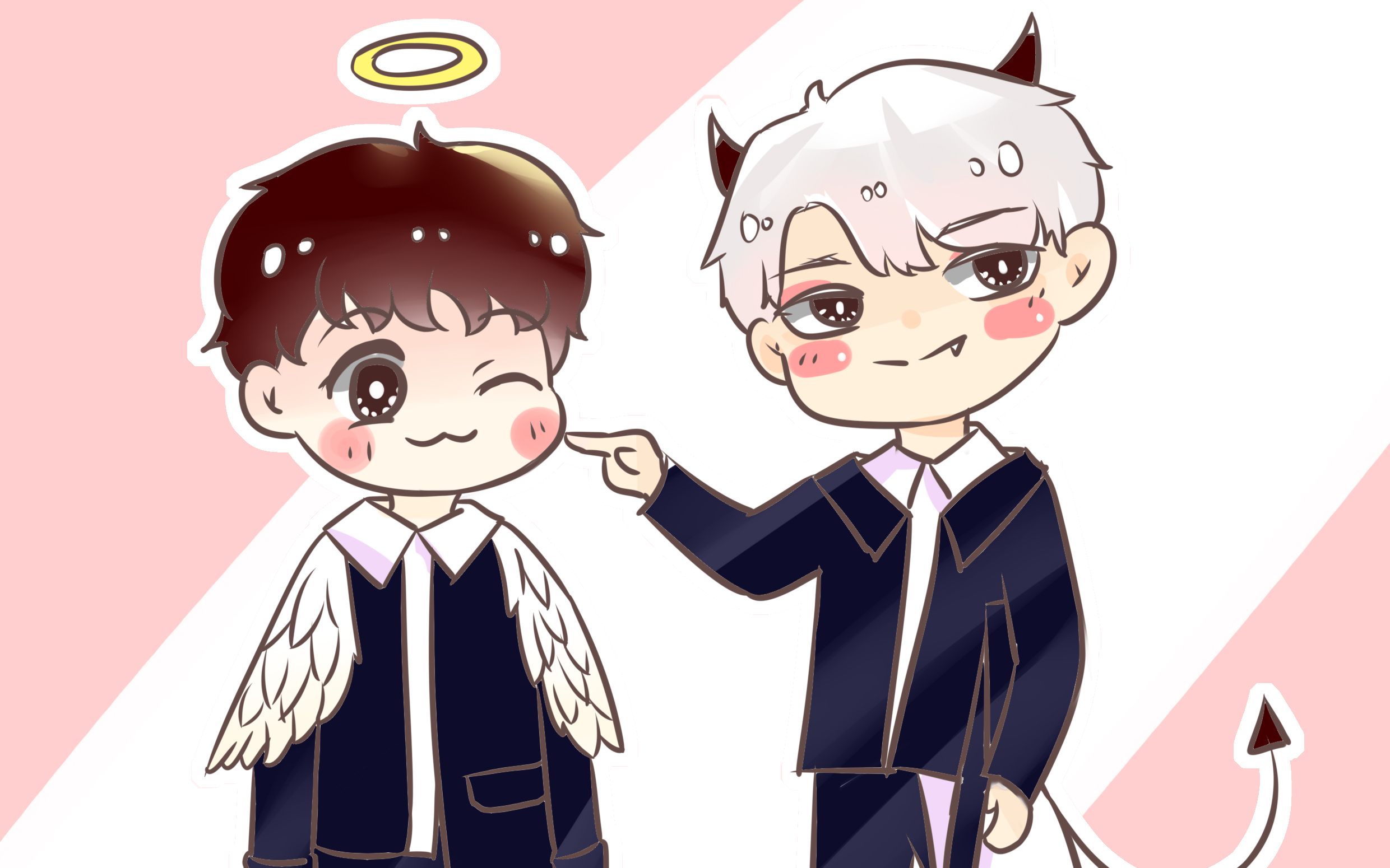 长得俊甜心天使与冷笑话恶魔突如其来的脑洞