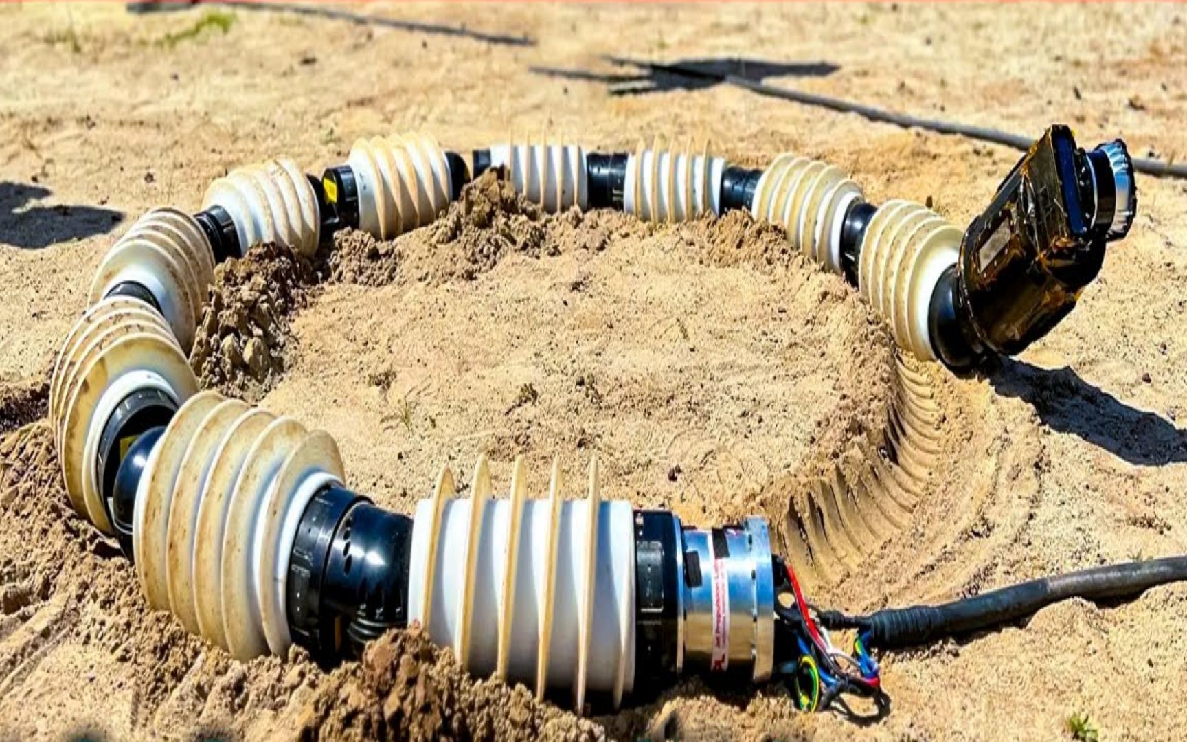 国外发明蛇形机器人,可随意调节身形长短,地震救援的一大利器