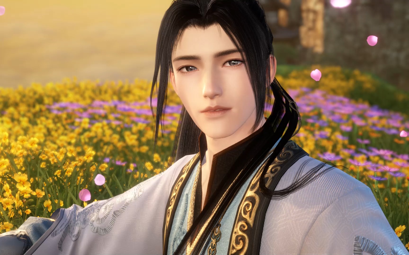 逆水寒手游叶问舟盟誓动画-花媒风信