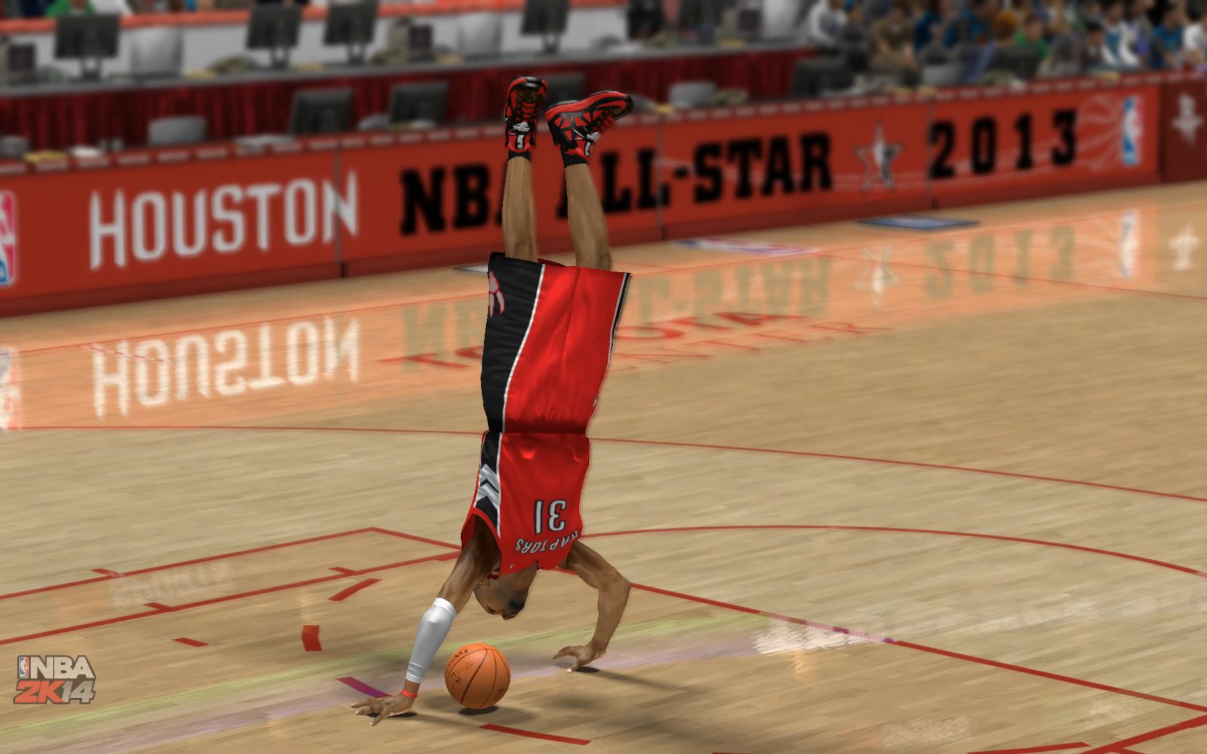 [图]【NBA2k14】扣篮大赛，惊现体操队，就尼玛离谱！