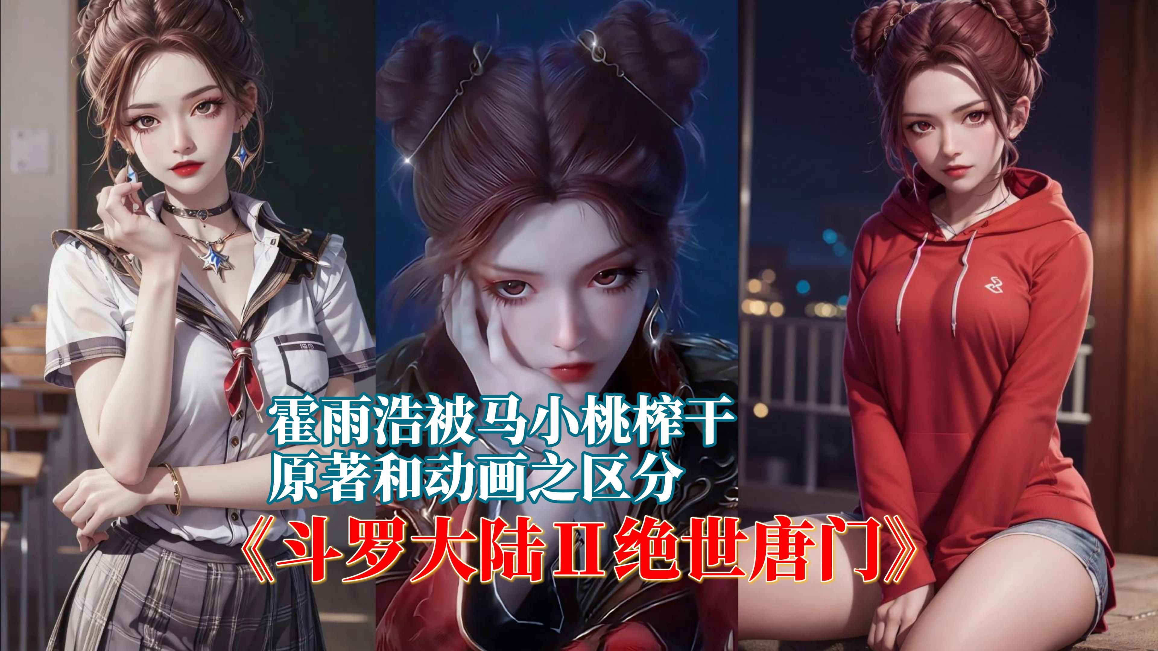 斗罗大陆Ⅱ绝世唐门 霍雨浩被马小桃榨干原著和动画之区分
