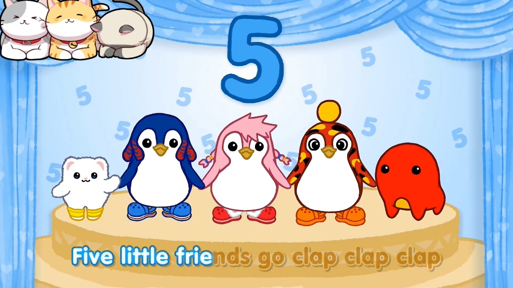 巴坦木流行儿歌第一季:Five Little Friends哔哩哔哩bilibili