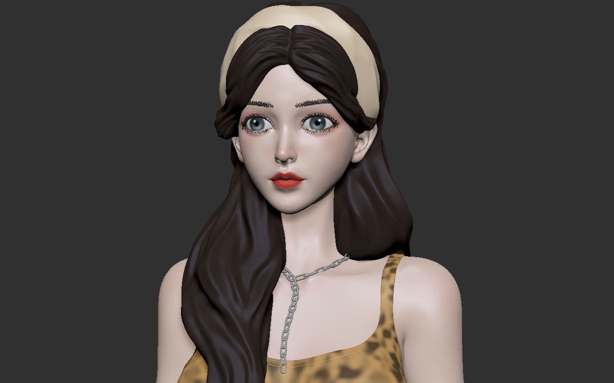 zbrush新手教学对不起我的zb只用来雕美女学会给女朋友雕个手办p2