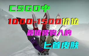 Download Video: 刀皮太贵买不起？来看CSGO1000-1500价位最值得入手的匕首皮肤