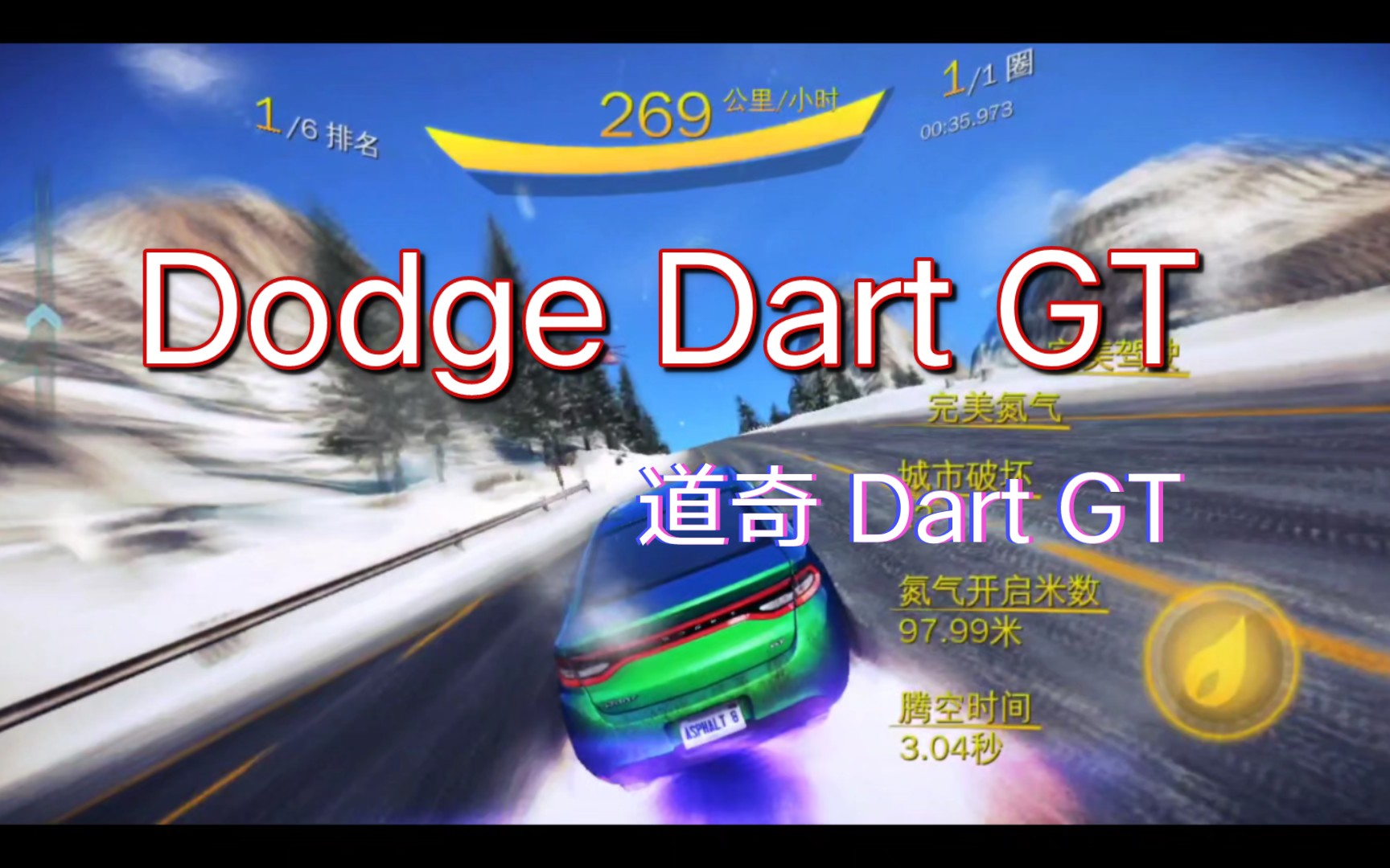 gt跑车:道奇dart gt