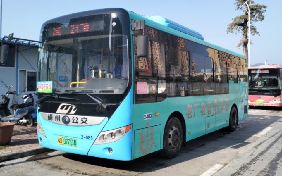 【公交pov61敬老爱老专线】梧州公交24路(龙平公交总站→万达广场)