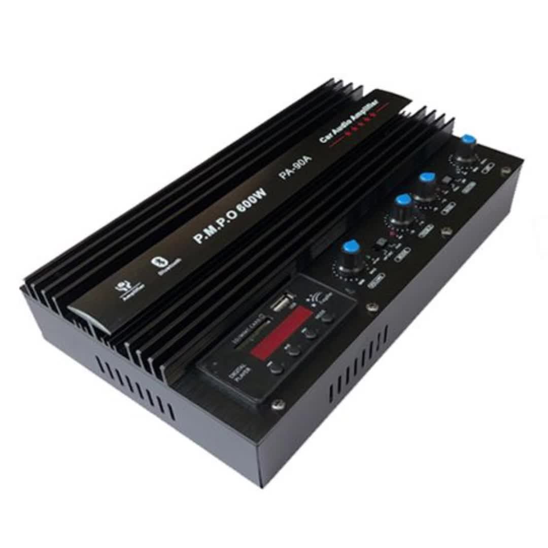 车载功放板双输出声道大功率插卡蓝牙显示12v汽车220v家用汽车用9346