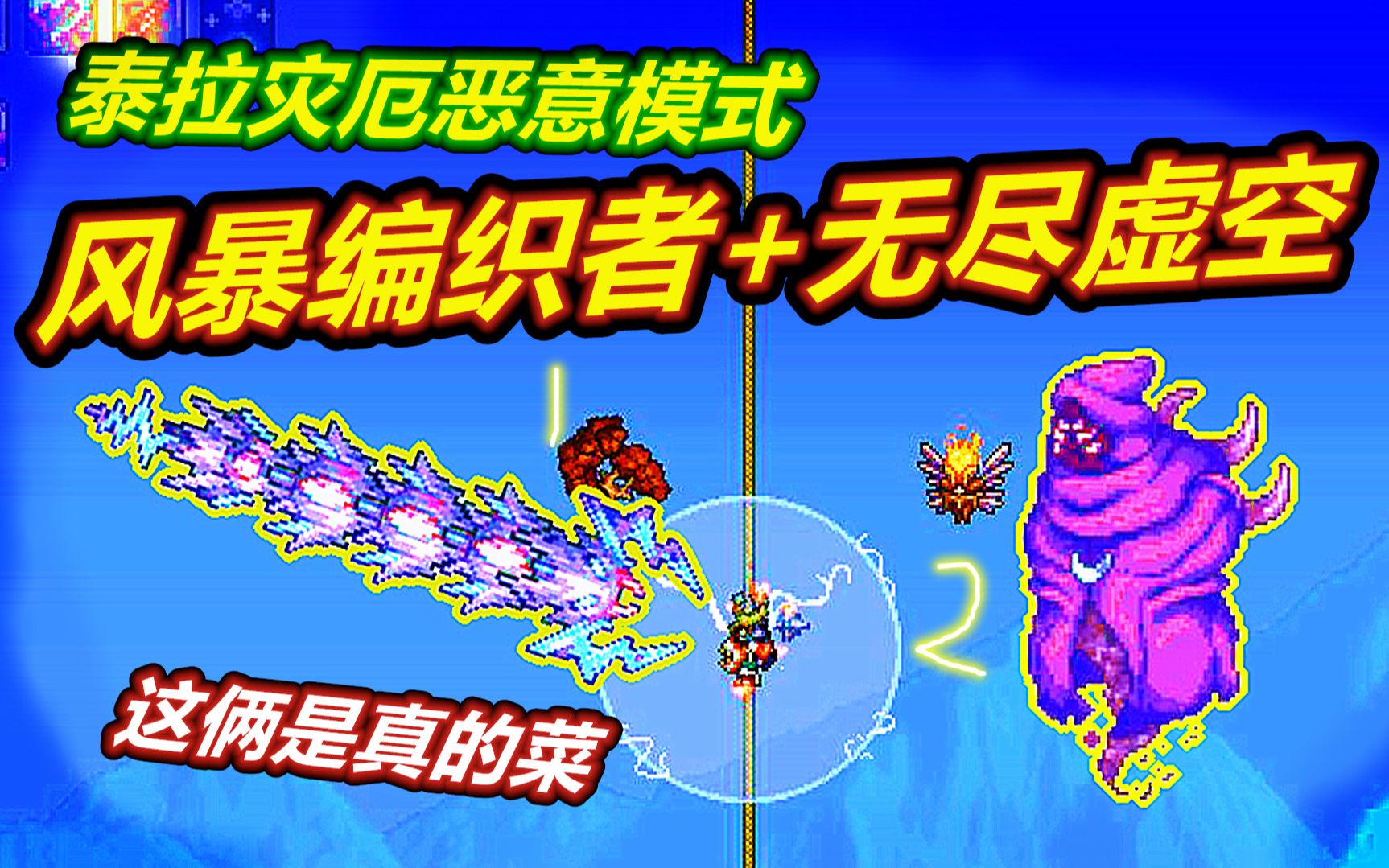 泰拉灾厄恶意36:克星无尽虚空和风暴编织着!呱呱起飞!_泰拉瑞亚