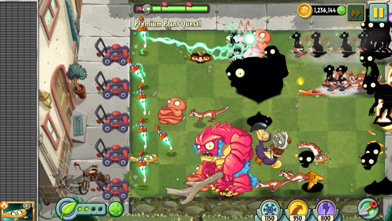 pvz2国际版 爆炸藤蔓史诗任务全流程