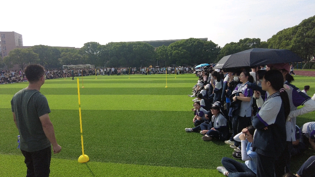 4K丨海盐元济高级中学 运动会教师项目 滚轮胎(高二组视角哔哩哔哩bilibili