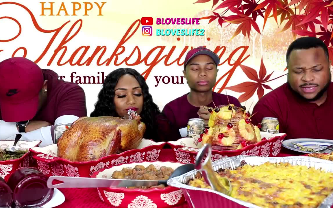 【吃蟹阿姨吃播】--感恩节大餐