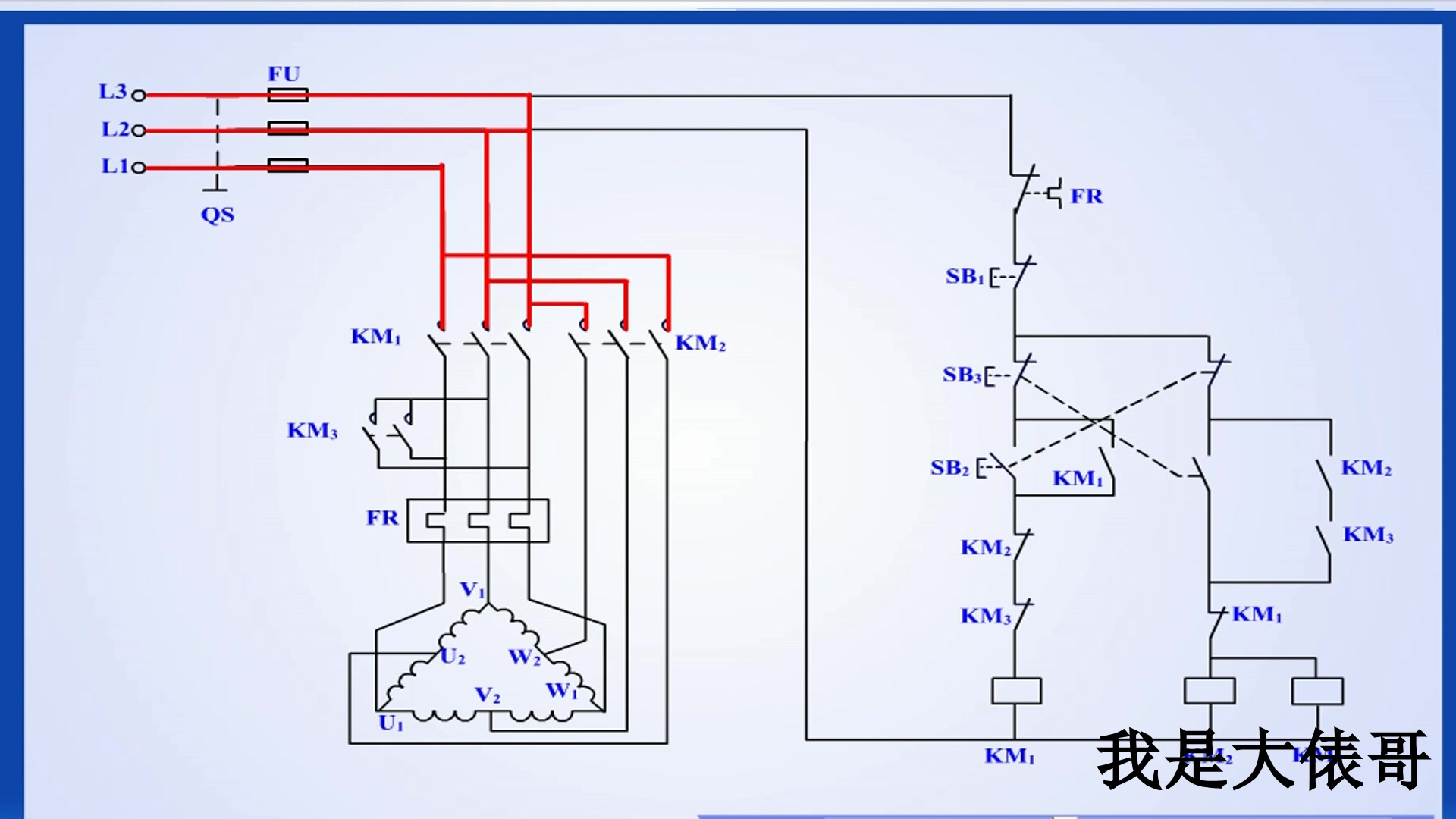 双速电机怎么实现高速和低速控制?包含了自锁和互锁,非常经典哔哩哔哩bilibili