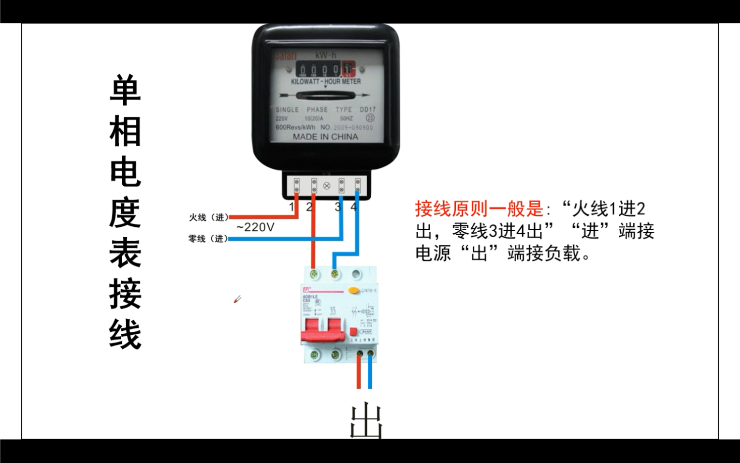 电表怎样安装接线图解图片