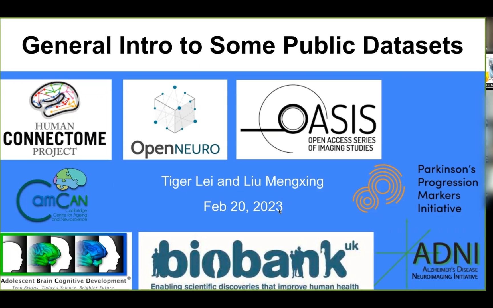 组会报告介绍几个比较有用的公开数据集 (英文)哔哩哔哩bilibili